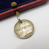 Victorian Sterling Silver 'Mignonette Orchid' Threepence Love Token Charm 1900