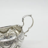 Irish Georgian Sterling Silver Swag & Bird Pattern Sauce Boat c1790 Dublin