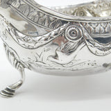 Irish Georgian Sterling Silver Swag & Bird Pattern Sauce Boat c1790 Dublin