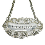 William IV Sterling Silver 'Lisbon' Wine Decanter Label Antique 1831 London