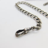 Victorian Sterling Silver Albert Watch Chain Antique 1901 Birmingham