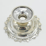 Victorian Sterling Silver Floral Pattern Pedestal Dish Antique 1844 London