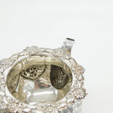 Irish George IV Sterling Silver Floral Spouted Cream Jug Antique 1828 Dublin