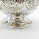 Irish George IV Sterling Silver Floral Spouted Cream Jug Antique 1828 Dublin