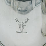George III Pair of Sterling Silver Crested Beakers Antique 1812 London