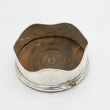 Irish George III Sterling Silver Crested Bottle Coaster Antique 1770 Dublin AF