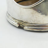 Irish George III Sterling Silver Crested Bottle Coaster Antique 1770 Dublin AF