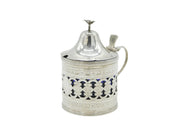 George III Sterling Silver Flower Finial Mustard Pot Antique c1800 London