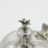 George III Sterling Silver Flower Finial Mustard Pot Antique c1800 London