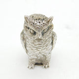 Sterling Silver Novelty Owl Form Pepper Shaker Vintage c1970 London Import