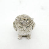 Sterling Silver Novelty Owl Form Pepper Shaker Vintage c1970 London Import