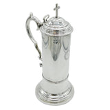 Victorian Large Sterling Silver Communion Wine Flagon Antique 1865 London