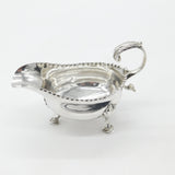 George II Sterling Silver Scroll Handle Sauce Boat 1760 London Antique