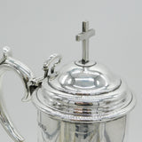Victorian Large Sterling Silver Communion Wine Flagon Antique 1865 London