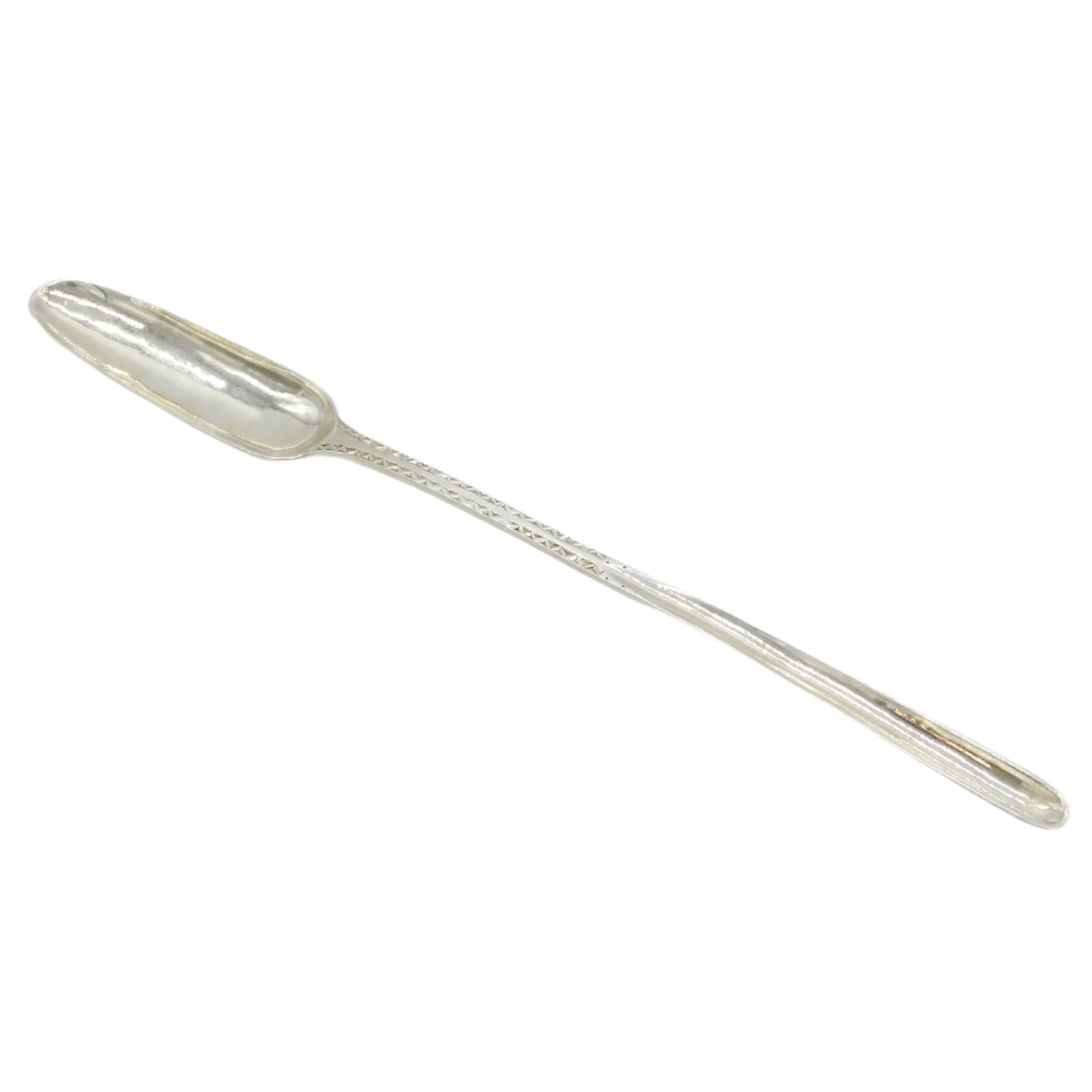 Georgian Silver Bone Marrow Scoop Spoon Antique
