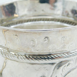 Queen Anne Britannia Silver Floral Embossed Porringer Cup Antique 1710 London