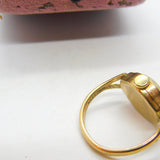 9ct Yellow Gold Zentra Watch Conversion Ring Mid-Century c1950 Birmingham