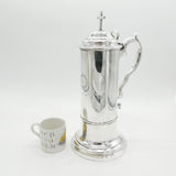 Victorian Large Sterling Silver Communion Wine Flagon Antique 1865 London