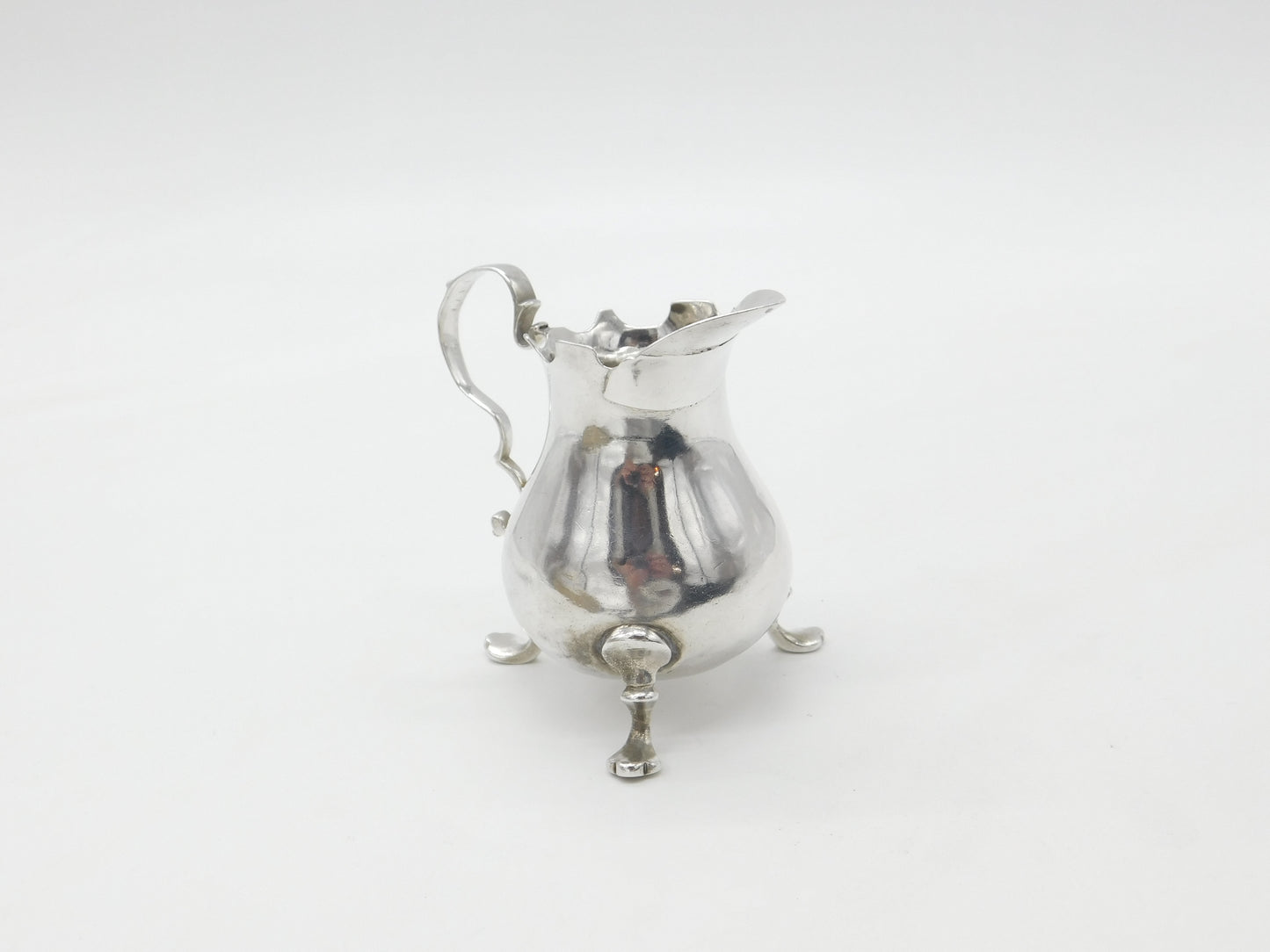 George II Sterling Silver Baluster Cream Jug 1741 London Antique