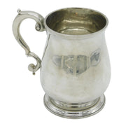 George II Sterling Silver Baluster Tankard Antique 1734 London by Thomas Teale