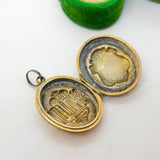Victorian 9ct Gold Back & Front 'Sholum' Sweetheart Locket Antique c1880