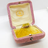 Edwardian 9ct Gold 'Mizpah' Sweetheart Band Ring Antique c1910