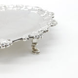 Georgian Sterling Silver Scallop Pattern Crested Salver 1767 London Richard Rugg I