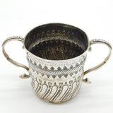 Queen Anne Britannia Silver Porringer Cup Antique 1705 London, John Rand