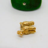 9ct Yellow Gold Poodle Dog Charm Pendant Vintage 1963 London