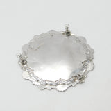 Georgian Sterling Silver Scallop Pattern Crested Salver 1767 London Richard Rugg I
