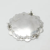Georgian Sterling Silver Scallop Pattern Crested Salver 1767 London Richard Rugg I
