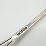 Boxed Set of Sterling Silver Floral Pattern Serving Spoons Antique 1912 Deco