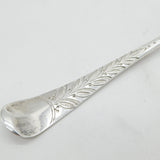 George I Sterling Silver Floral Berry Pattern Dessert Spoon Antique 1723 London
