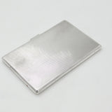 Sterling Silver Aesthetic Flying Duck Pattern Cigarette Case 1938 Birmingham