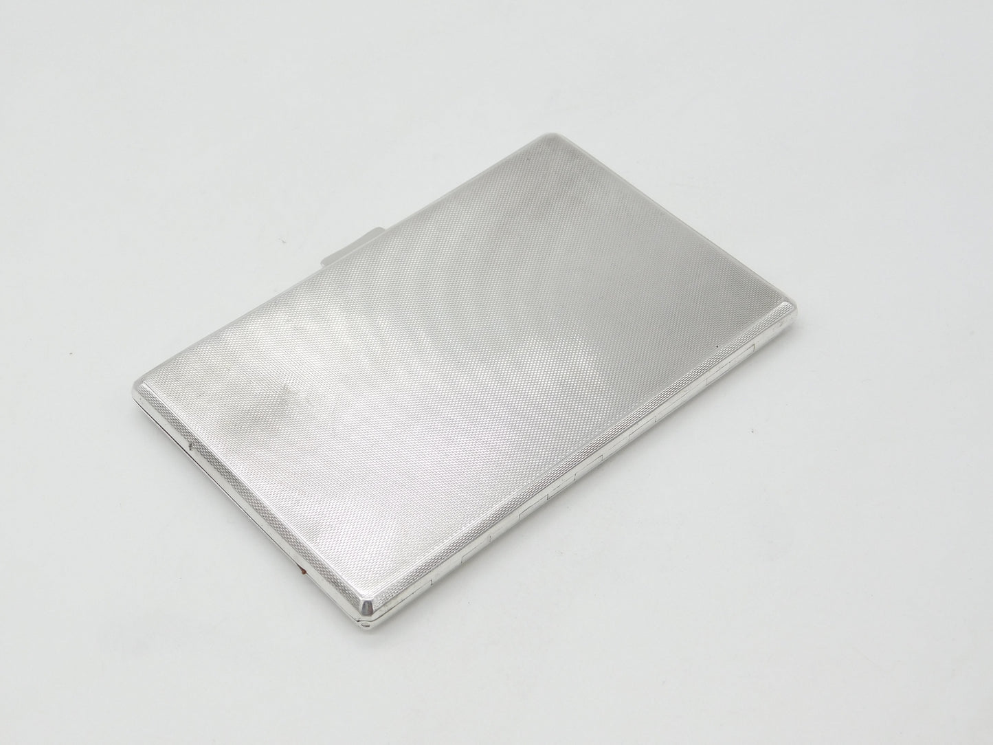 Sterling Silver Aesthetic Flying Duck Pattern Cigarette Case 1938 Birmingham