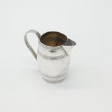 Georgian Sterling Silver Barrel Form Cream Jug 1783 London George Smith II