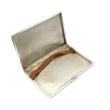 Sterling Silver Aesthetic Flying Duck Pattern Cigarette Case 1938 Birmingham