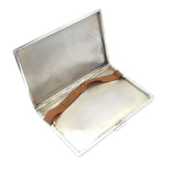 Sterling Silver Aesthetic Flying Duck Pattern Cigarette Case 1938 Birmingham