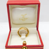 Les Must de Cartier 18ct Trinity Ring with Original Box EW789 Size H UK