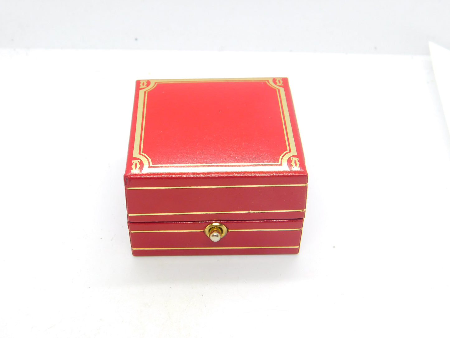 Les Must de Cartier 18ct Trinity Ring with Original Box EW789 Size H UK