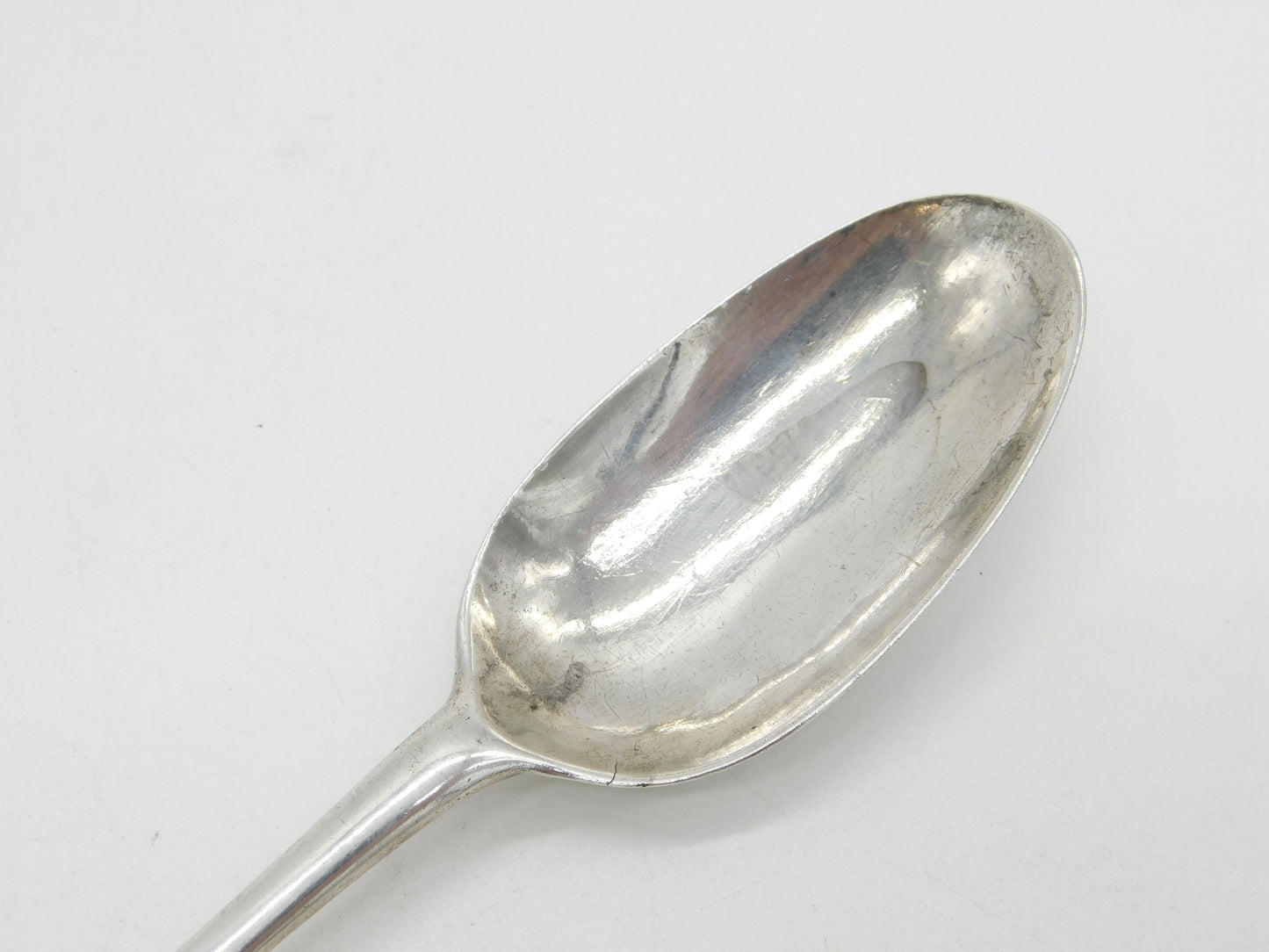 George I Britannia Standard Silver Rat-Tail Tablespoon Antique 1718 London