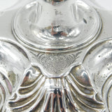 George II Sterling Silver Cast Candlestick Quatrefoil Base Antique 1750 London by William Gould
