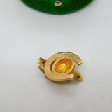 9ct Yellow Gold, Fox Mask & Horseshoe Charm Pendant Vintage c1970