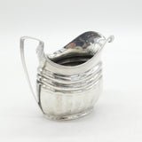 George III Sterling Silver Fluted Pattern Cream Jug Antique 1792 London