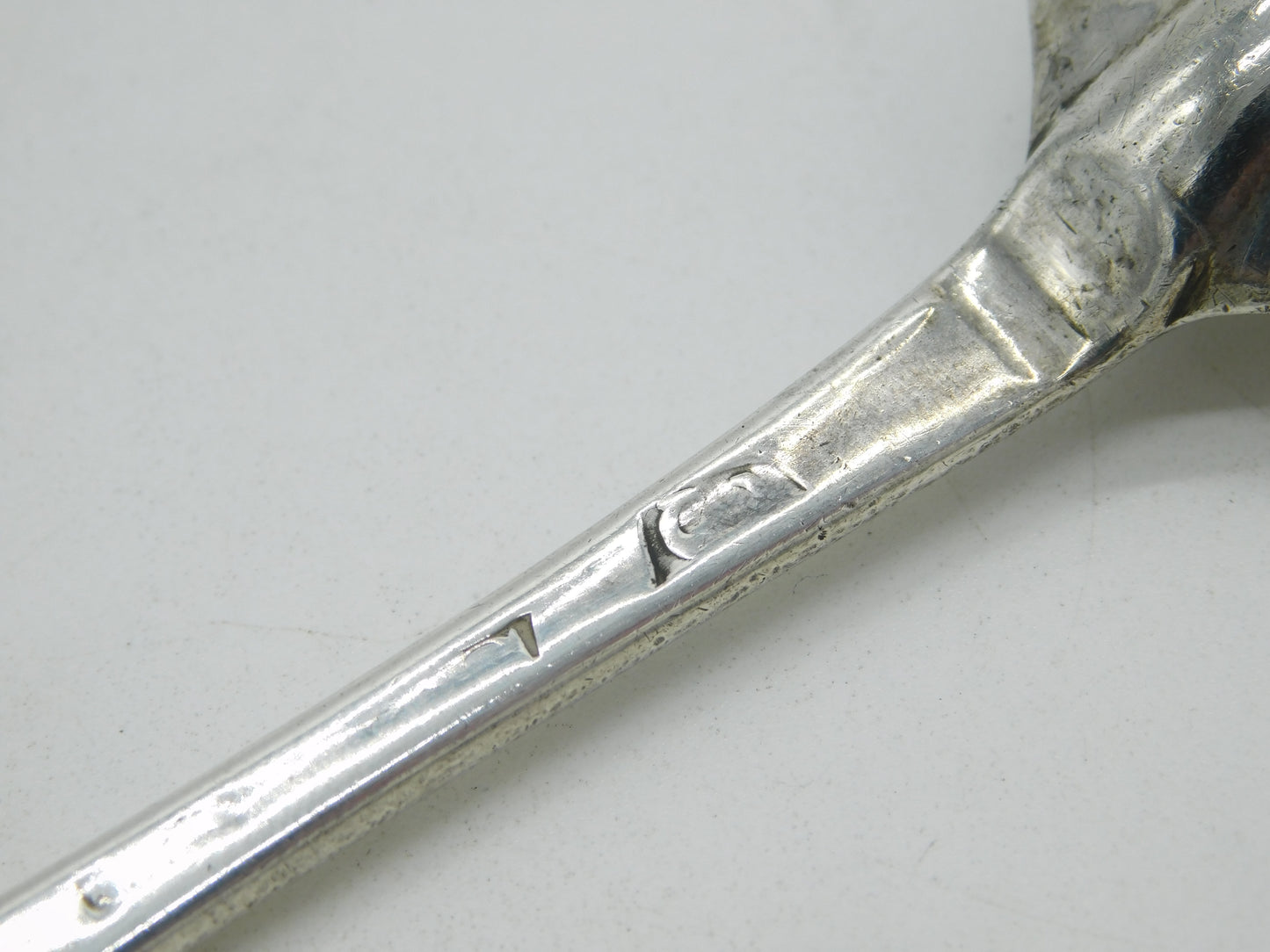 George I Britannia Standard Silver Rat-Tail Tablespoon Antique 1718 London