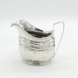 George III Sterling Silver Fluted Pattern Cream Jug Antique 1792 London