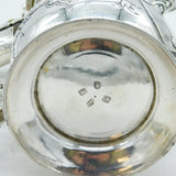 George II Sterling Silver Large Floral Lidded Tankard Antique 1758 London