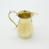 Mappin & Webb Sterling Silver Gilt Cream Jug Antique 1945 London Art Deco