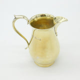 Mappin & Webb Sterling Silver Gilt Cream Jug Antique 1945 London Art Deco