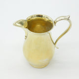 Mappin & Webb Sterling Silver Gilt Cream Jug Antique 1945 London Art Deco